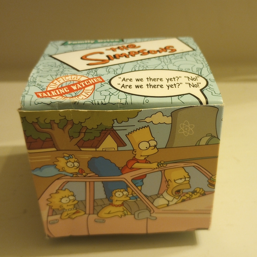 Simpsons Vintage Family Drive Talking Watch New In Box Never Opened